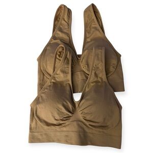 RHONDA SHEAR🤎 Seamless Tan Bralette Set